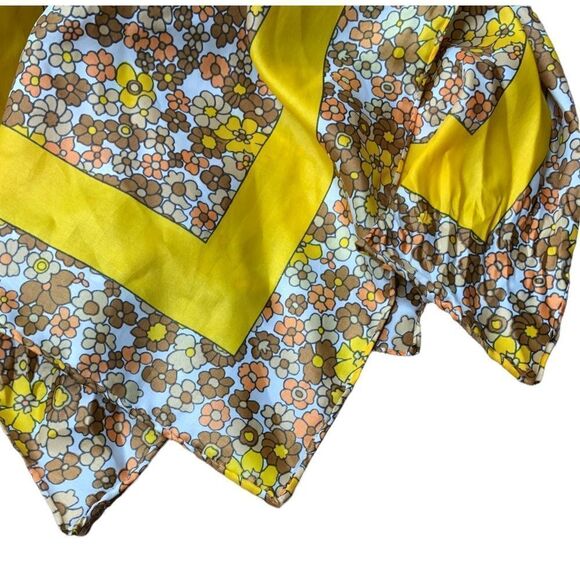 Vintage polyester rectangle scarf - Picture 5 of 5